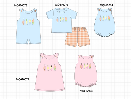 PO109 Blue&pink fishing applique collection -closing 11/2- ETA May
