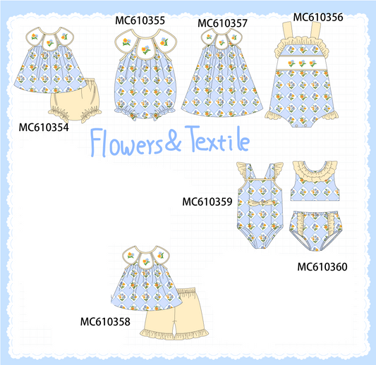 PO108 Blue floral embroidery collection - closing 10/26 - ETA march