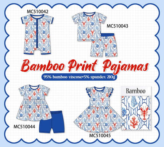 PO69 Blue lobster bamboo collection- closing 10/27 - eta early march