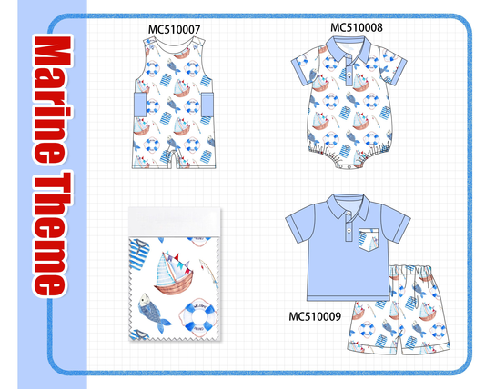 PO69 Blue marine print collection- closing 10/27 - eta early march