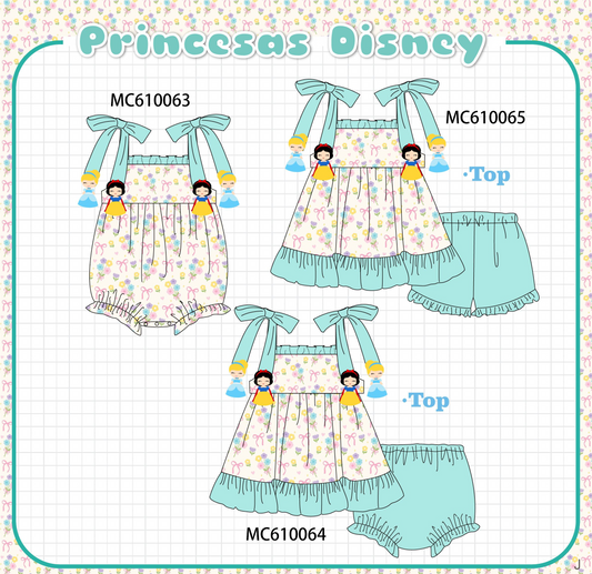 PO108 Blue princess applique floral collection - closing 10/26 - ETA march