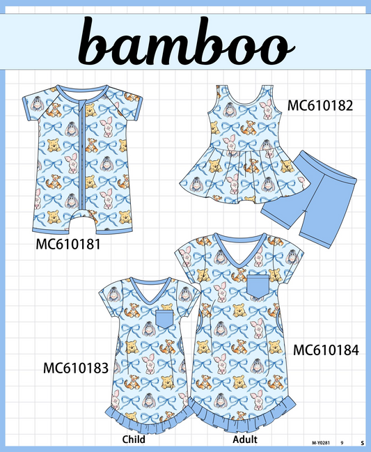 PO108 Blue winnie the pooh bamboo collection - closing 10/26 - ETA march
