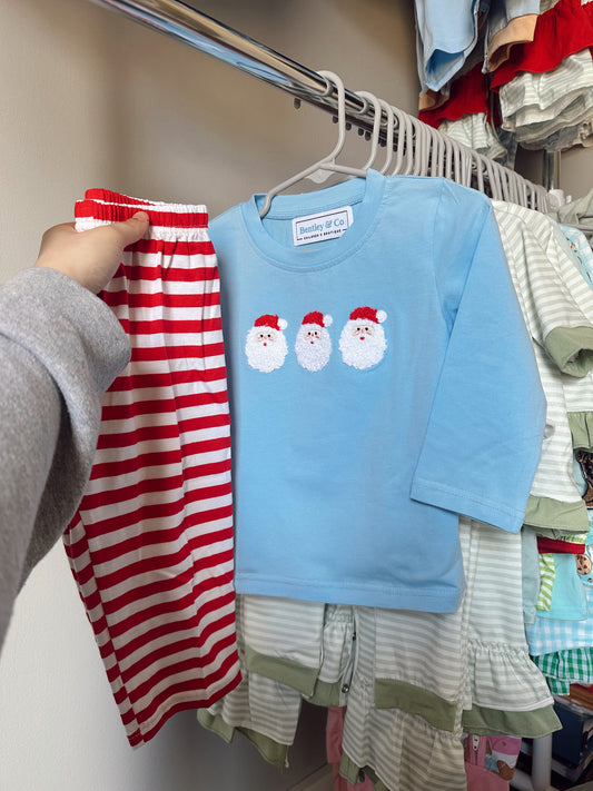 Boys Santa trio set