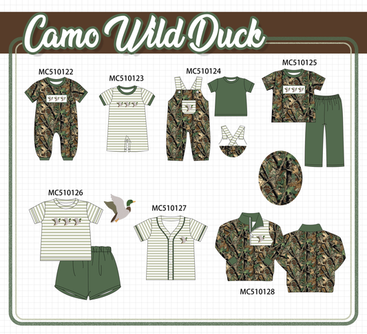 PO69 Camo duck embroidery collection- closing 10/27 - eta early march