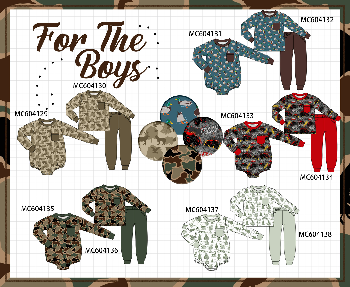 PO86 Camouflage boys collection  - closing 4/13 - ETA early September