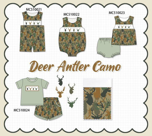PO69 Camouflage deer antler embroidery collection- closing 10/27 - eta early march