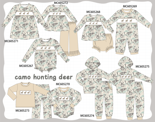 PO92 Camouflage hunting deer embroidery collection - closing 5/25 - ETA late October