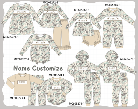 PO92 Camouflage hunting deer monogram embroidery collection - closing 5/25 - ETA late October