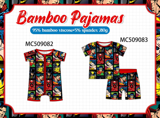 PO65 Character print bamboo pajamas collection  - closing 9/15- ETA late January