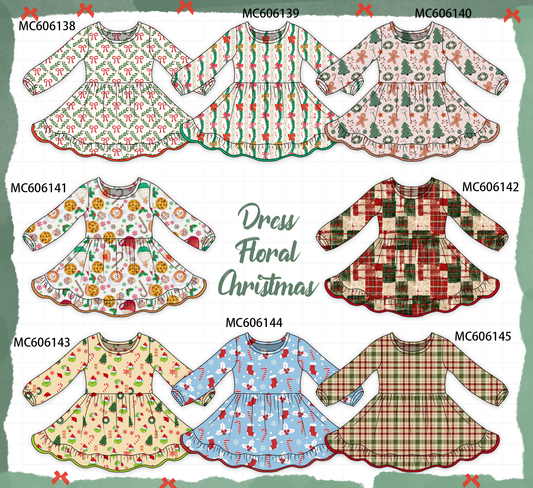 PO95 Christmas bow cookie grinch floral dress collection - closing 6/22 - ETA late November