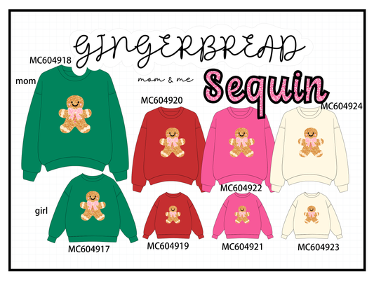 PO90 Christmas gingerbread sequin mom&me collection - closing 5/11 - ETA early October