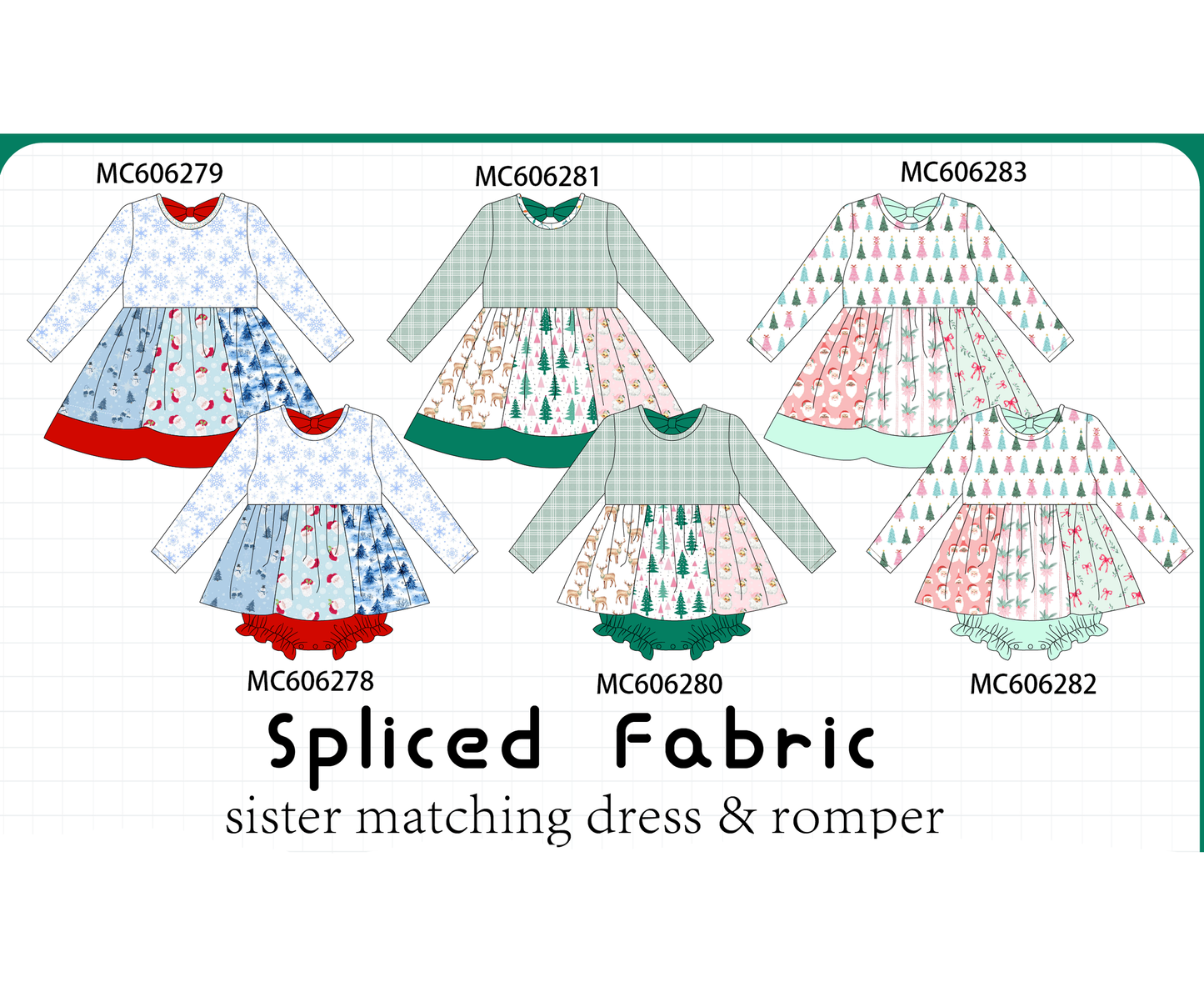 PO95 Christmas tree santa print collection 1