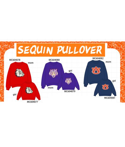 PO86 Collegiate sequin pullover collection 1  - closing 4/13 - ETA early September