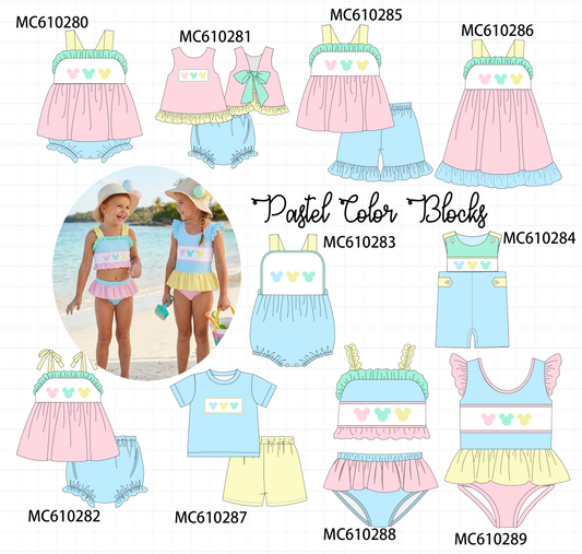 PO108 Color block character embroidery collection - closing 10/26 - ETA march