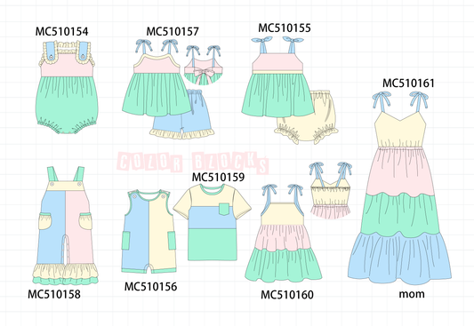 PO69 Color blocks ruffle collection 1- closing 10/27 - eta early march