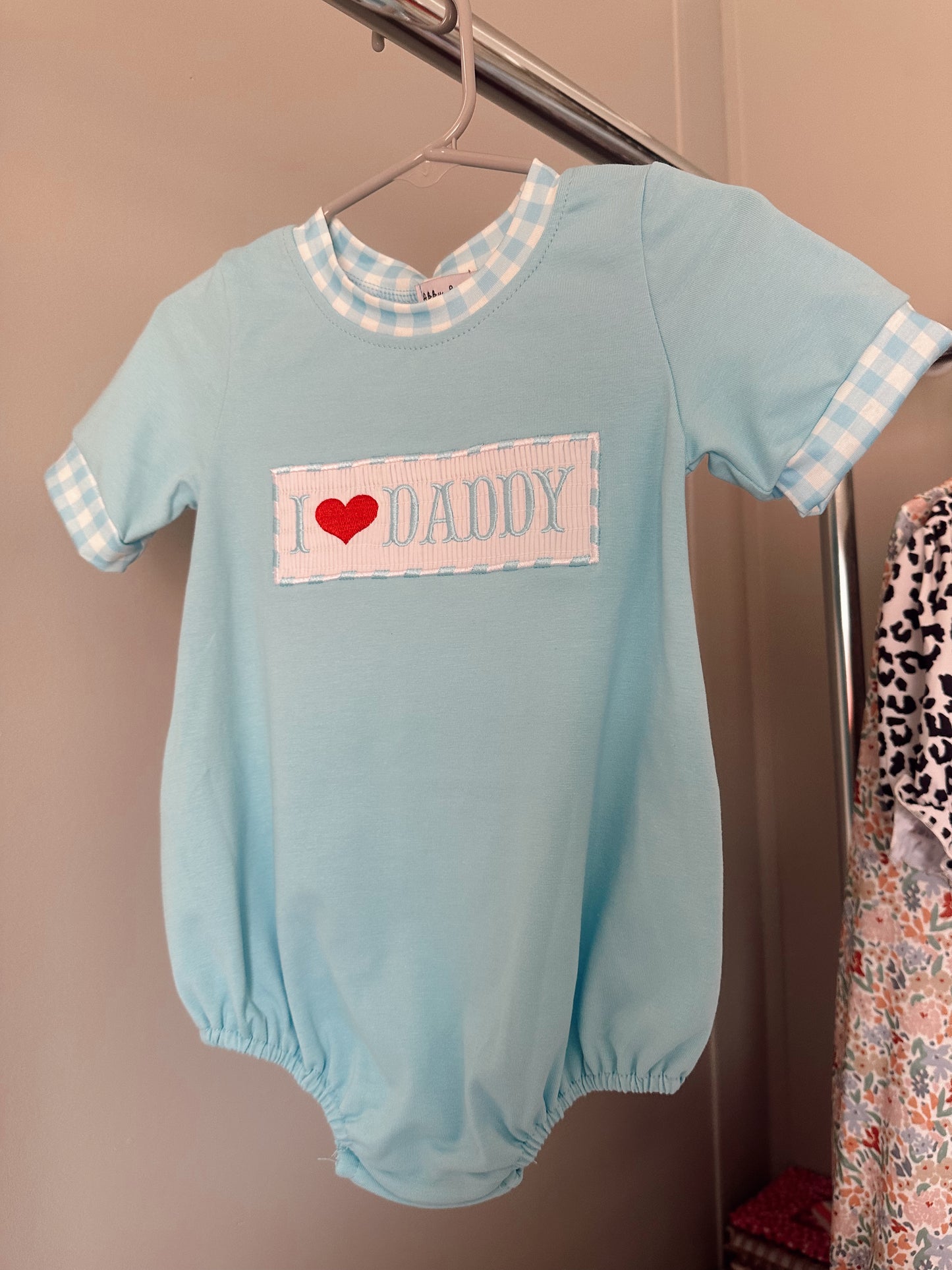 12M I heart daddy boys bubble