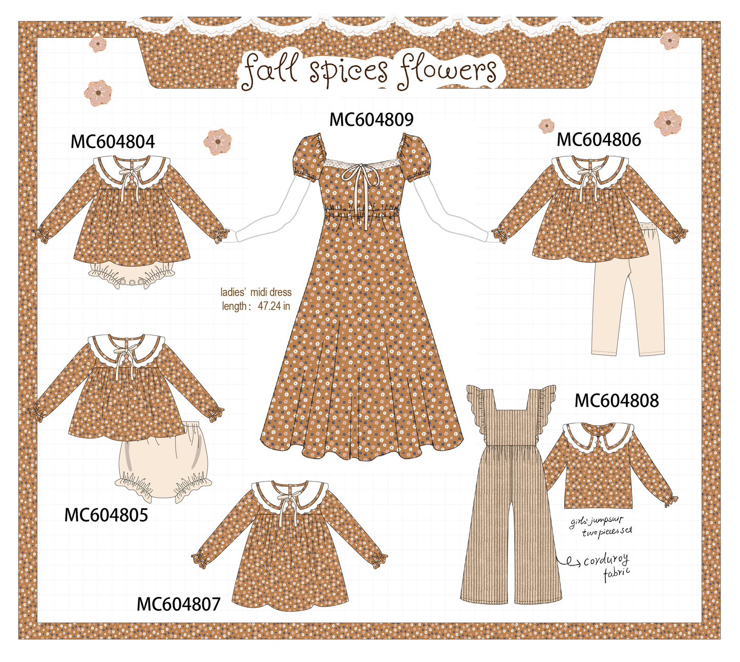 PO88 Fall floral print collection - closing 4/27 - eta late September