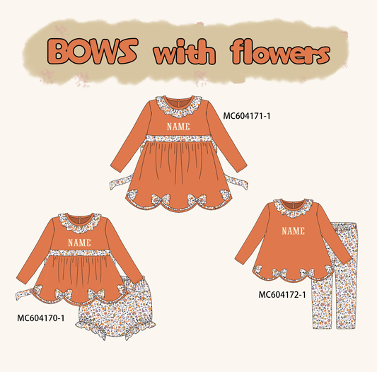 PO86 Floral monogram embroidery collection  - closing 4/13 - ETA early September