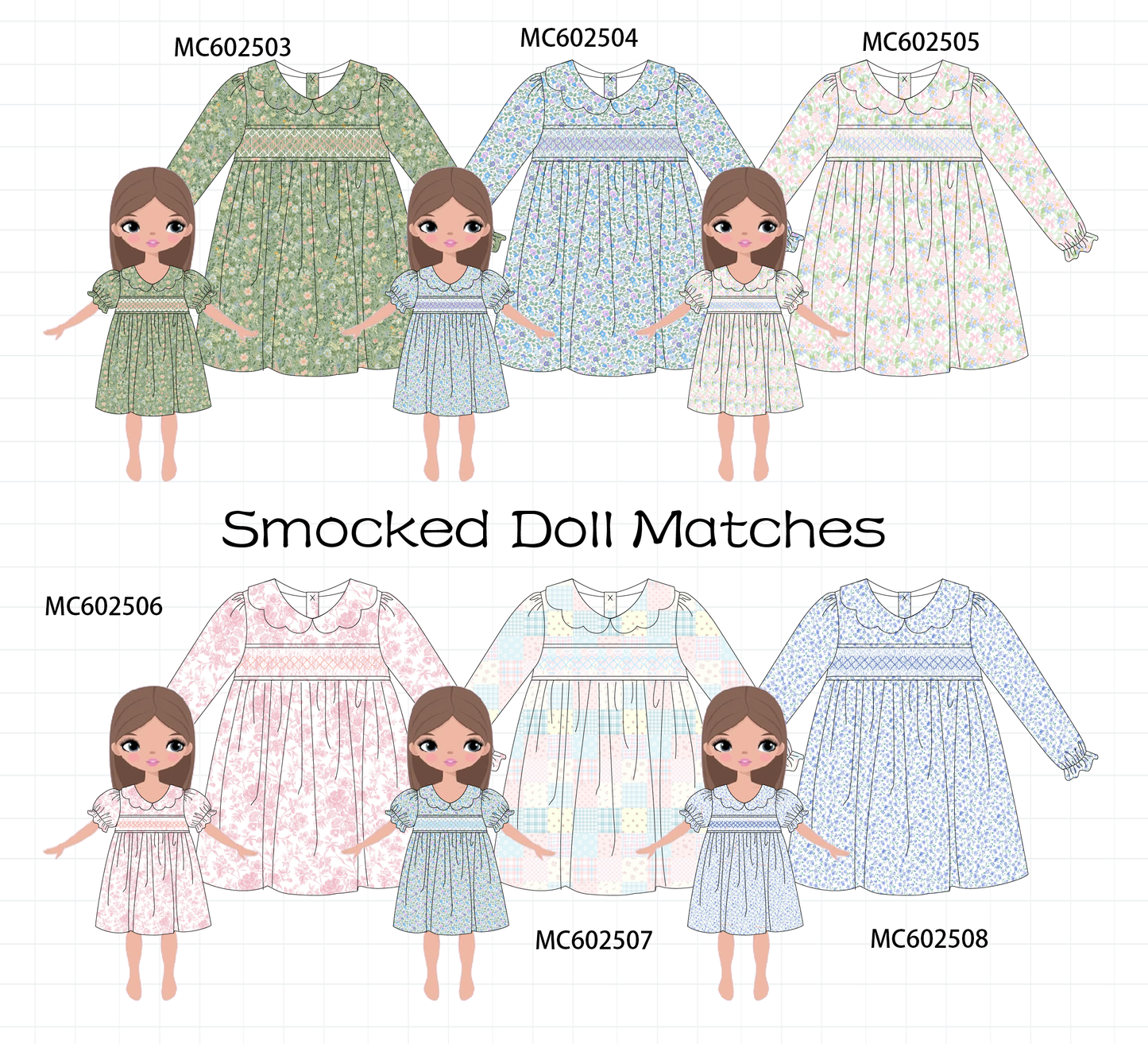 PO82 Floral print smocked dress collection - closing 3/2 - ETA July