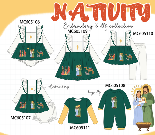 PO92 Forest nativity embroidery collection - closing 5/25 - ETA late October