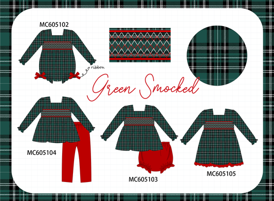 PO92 Forest plaid smocked collection - closing 5/25 - ETA late October