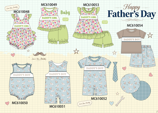 PO108 Green&blue happy father's day embroidery collection - closing 10/26 - ETA march