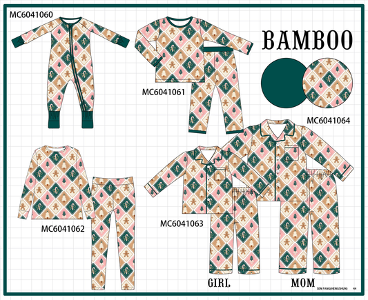 PO90 Green christmas gingerbread tree bamboo collection - closing 5/11 - ETA early October