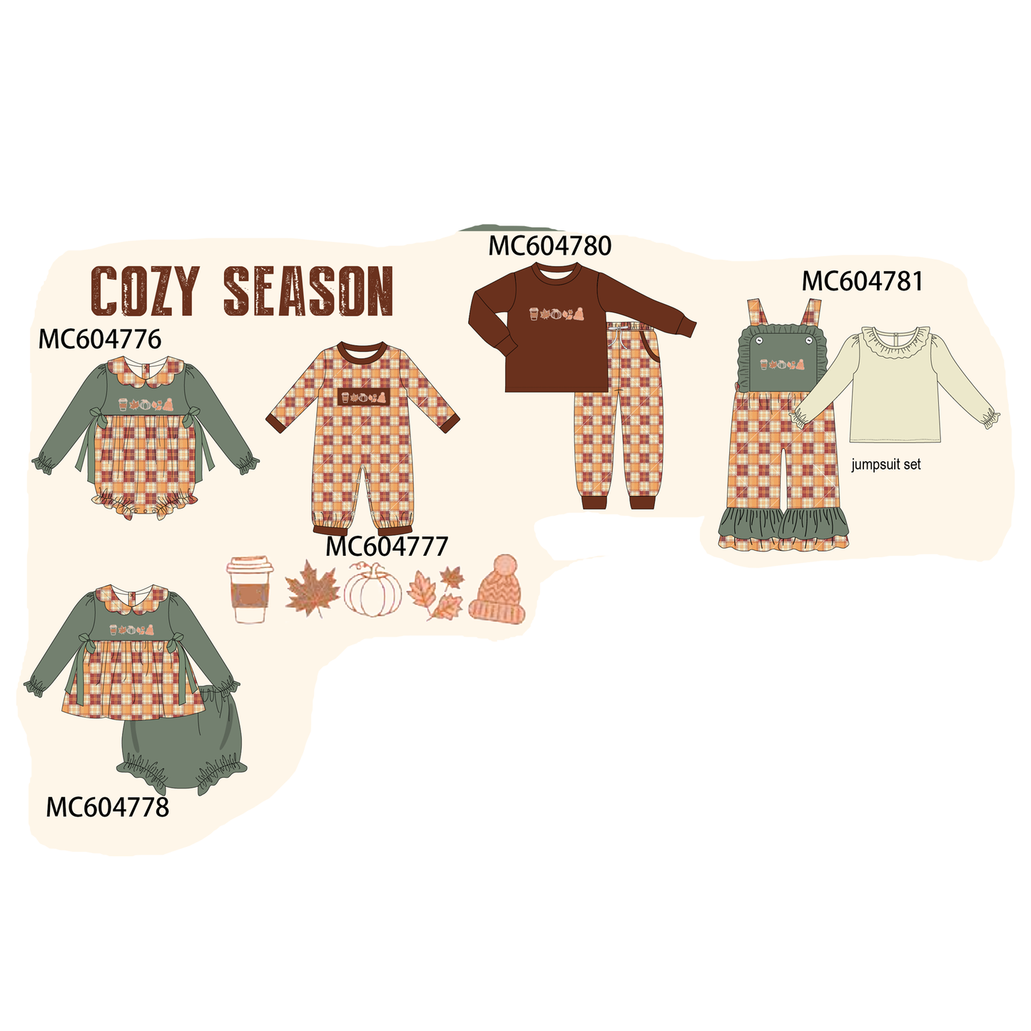 PO88 Green cozy season embroidery collection 1 - closing 4/27 - eta late September