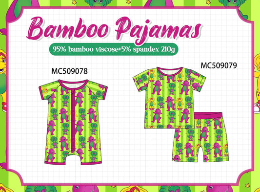 PO65 Green dinosaur bamboo collection - closing 9/15- ETA late January