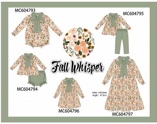 PO88 Green fall whisper collection - closing 4/27 - eta late September
