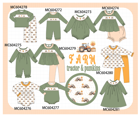 PO86 Green farm embroidery collection  - closing 4/13 - ETA early September
