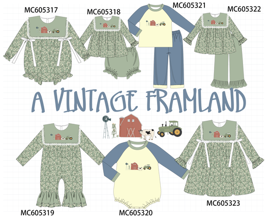 PO92 Green farm embroidery floral collection - closing 5/25 - ETA late October
