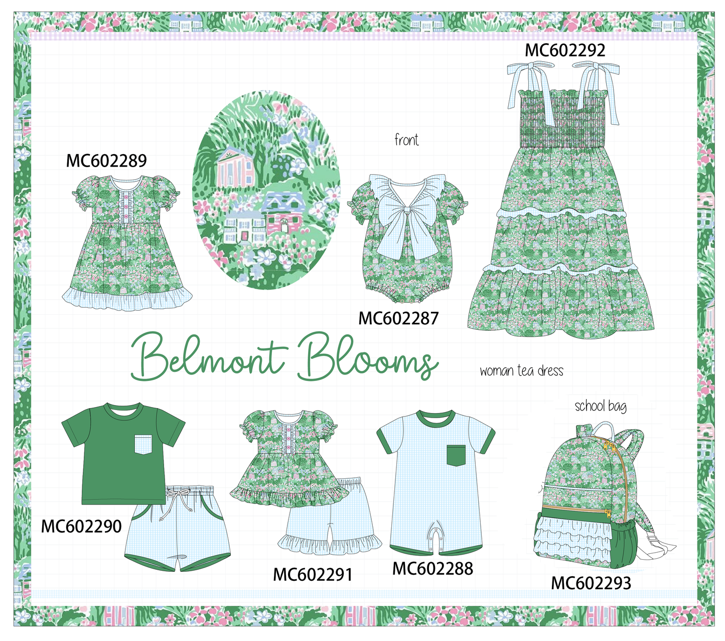 PO81 Green house floral print collection - closing 2/16 - ETA July