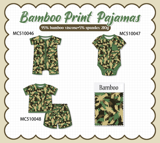 PO69 Green lobster print bamboo collection- closing 10/27 - eta early march