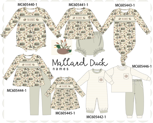 PO93 Green mallard monogram embroidery collection  - closing 6/8 - ETA November