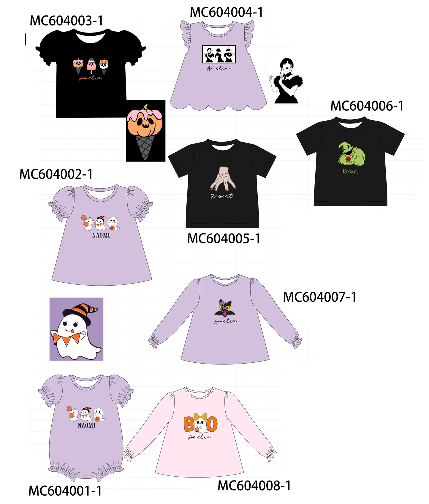 PO86 Halloween monogram embroidery collection 1 - closing 4/13 - ETA early September