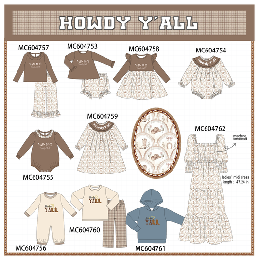 PO88 Howdy Y'ALL embroidery collection - closing 4/27 - eta late September