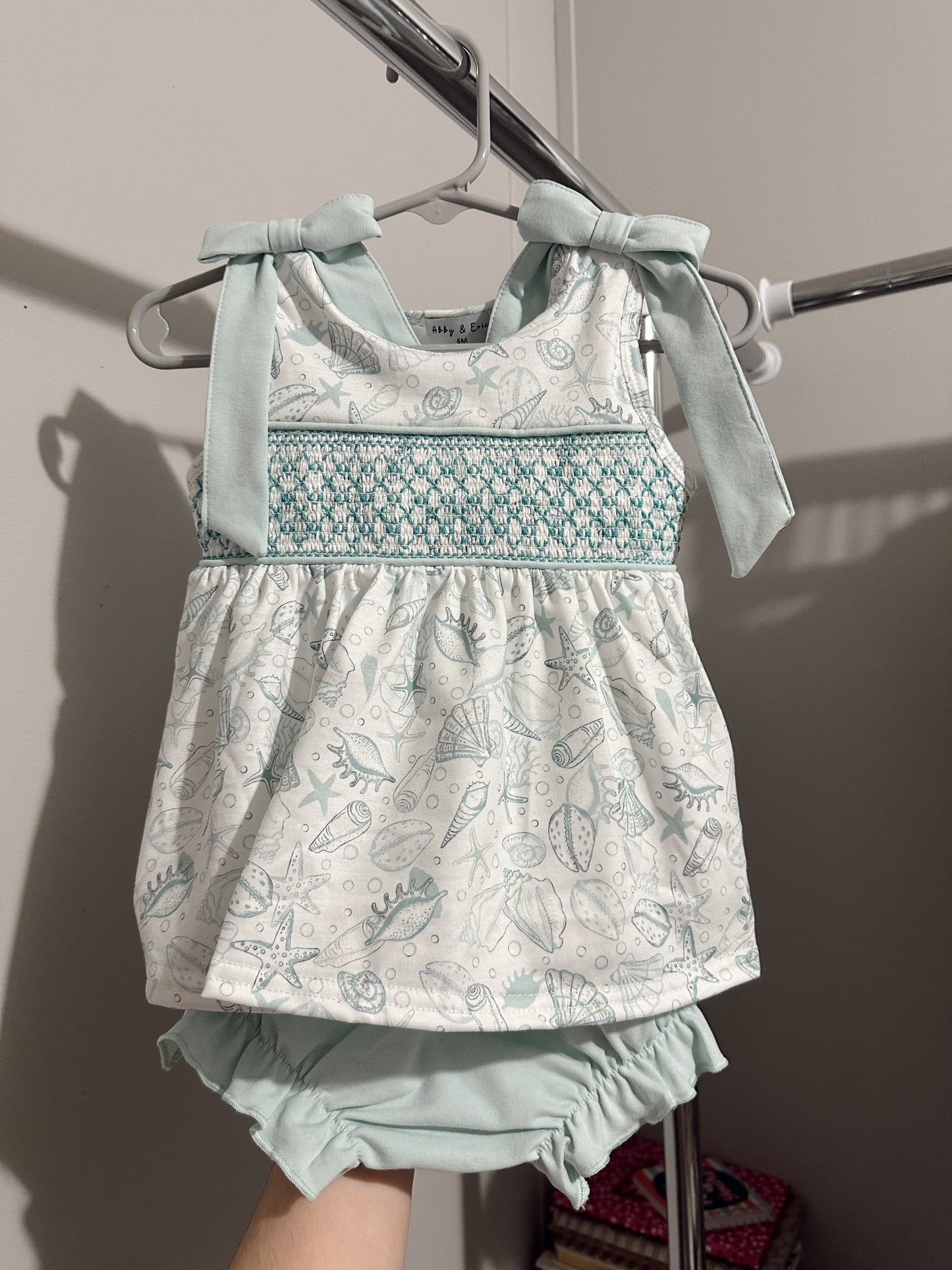 Girls beach toile diaper set