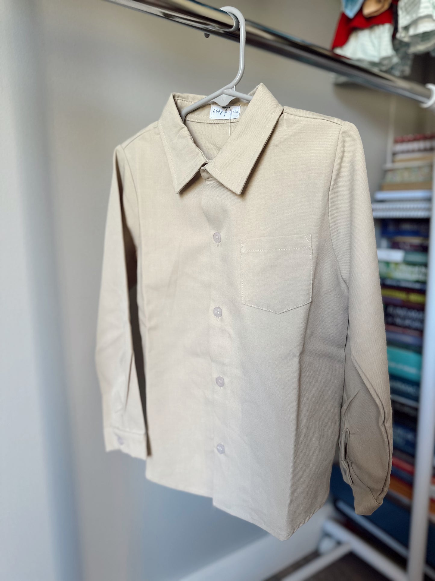 Boys linen button up