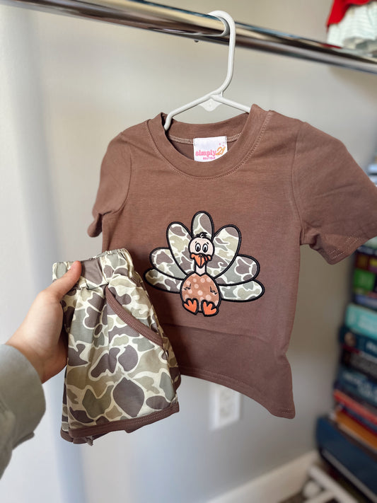 Boys camo turkey set