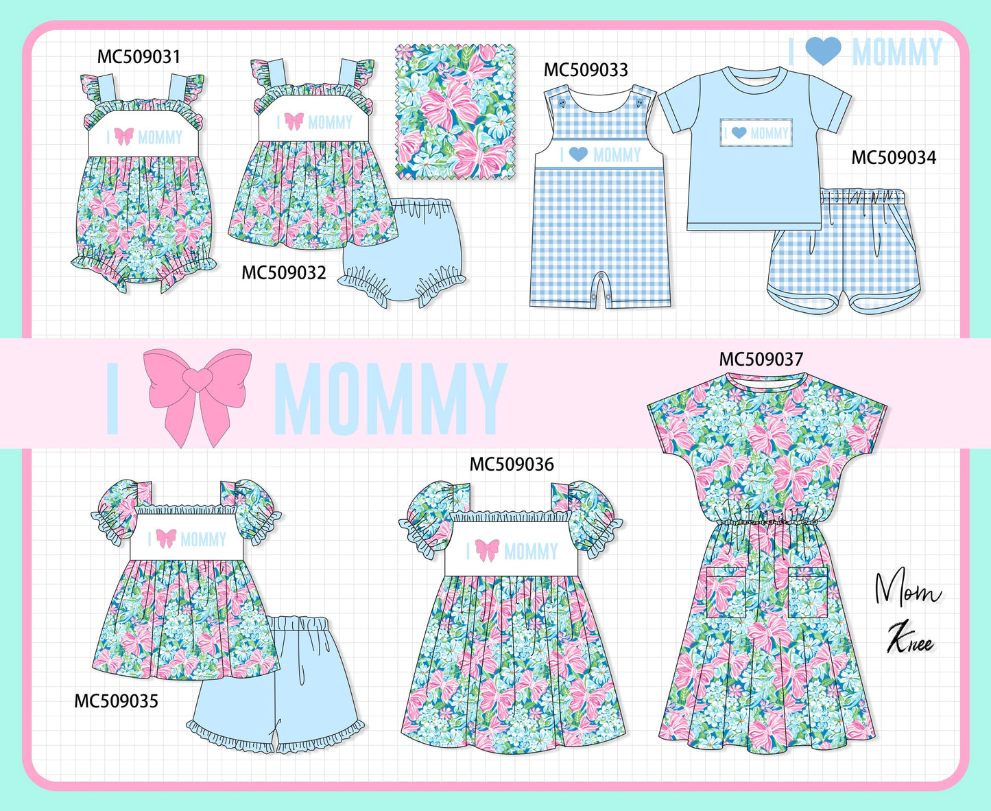 PO65 I love MOMMY embroidery collection - closing 9/15- ETA late January