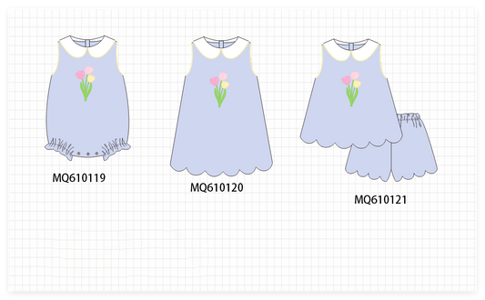 PO109 Lavender floral applique collection -closing 11/2- ETA May