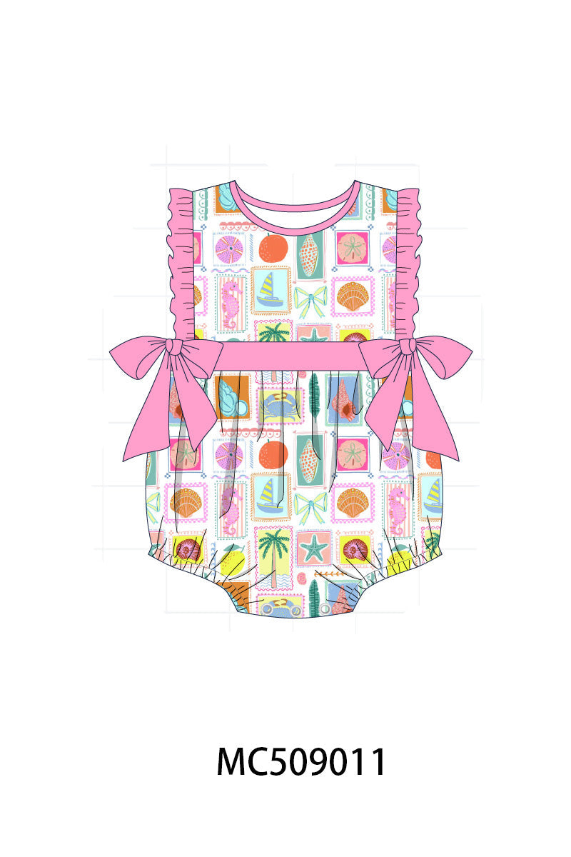 PO65 Pink enjoy beach print collection - closing 9/15- ETA late January