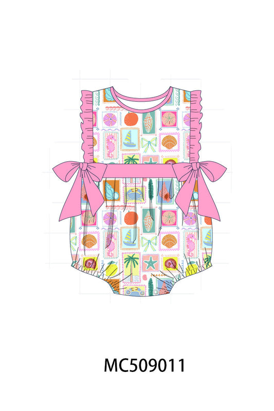 PO65 Pink enjoy beach print collection - closing 9/15- ETA late January