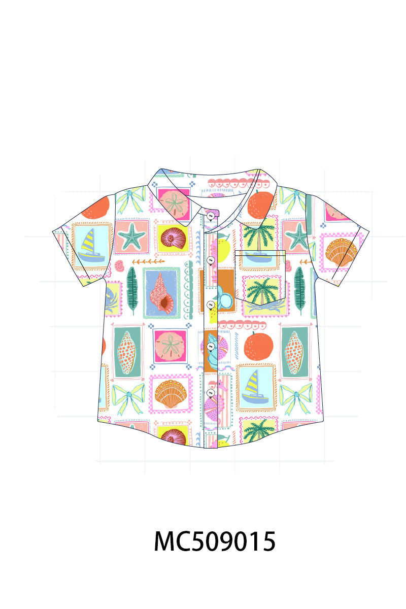 PO65 Pink enjoy beach print collection - closing 9/15- ETA late January