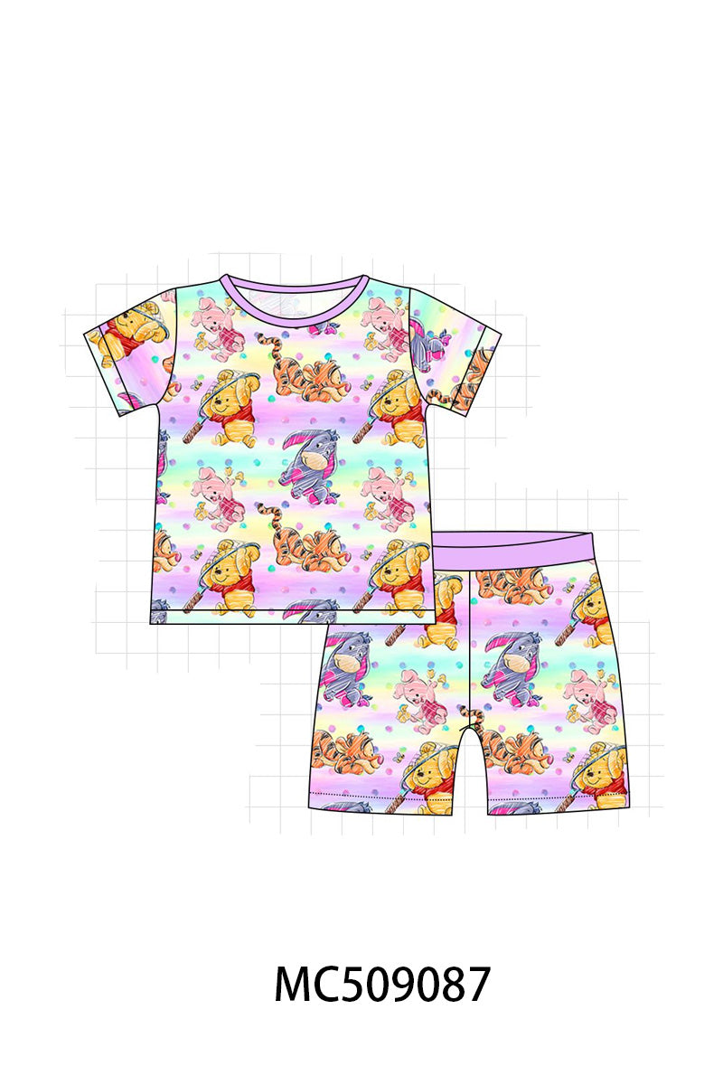 PO65 Purple character bamboo pajamas collection - closing 9/15- ETA late January