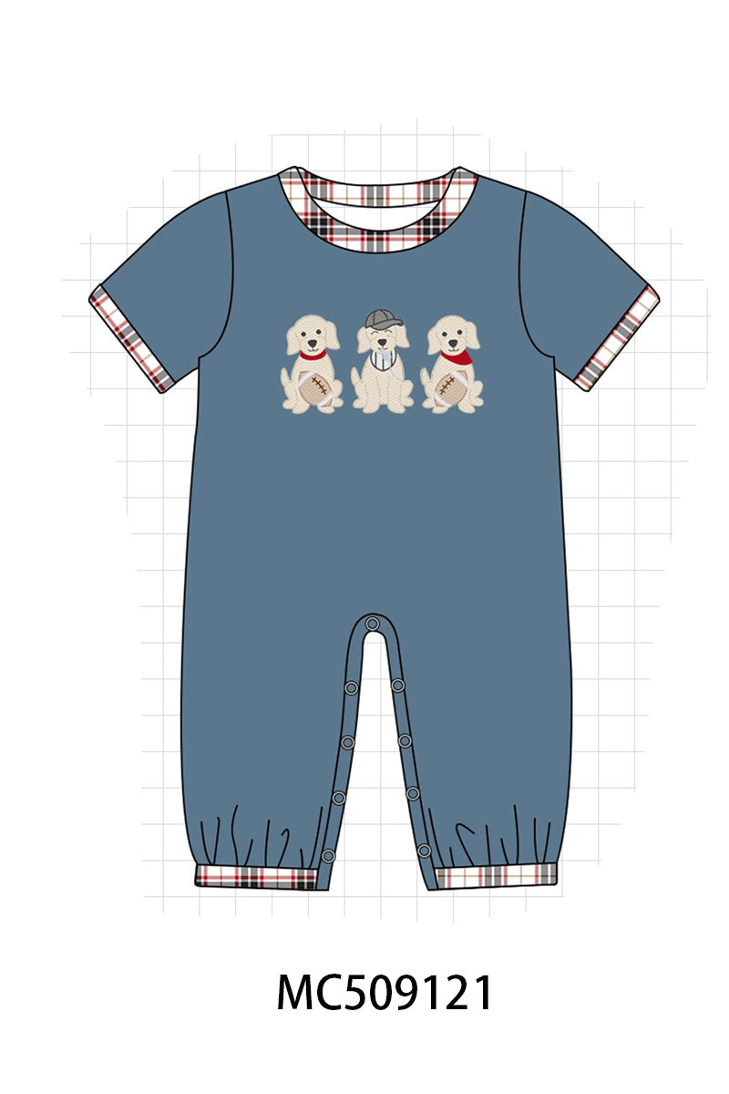 PO65 Navy puppy football applique collection  - closing 9/15- ETA late January
