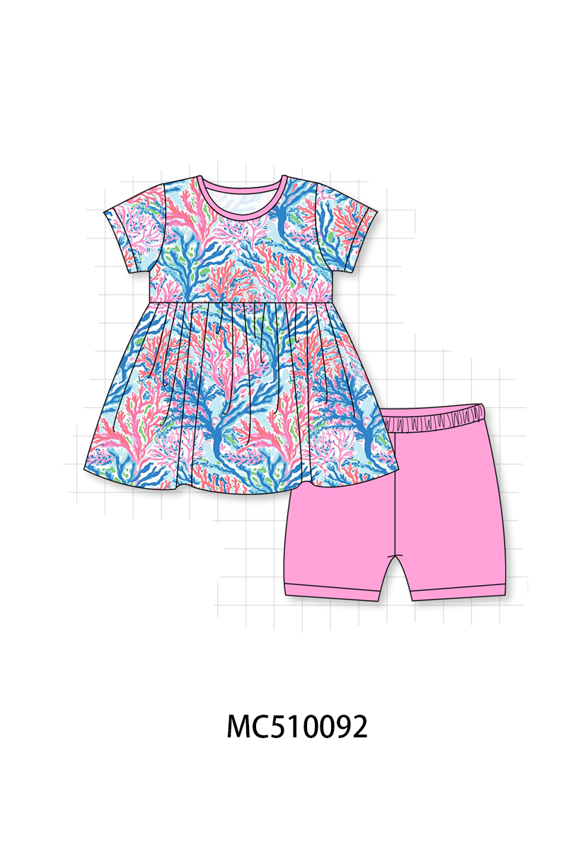 PO69 Pink bamboo print pajama collection- closing 10/27 - eta early march