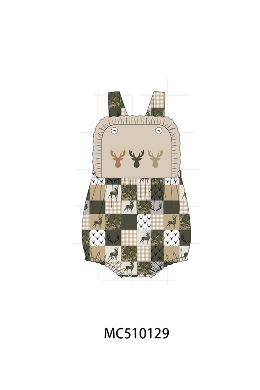 PO69 Green hunting deer embroidery collection- closing 10/27 - eta early march