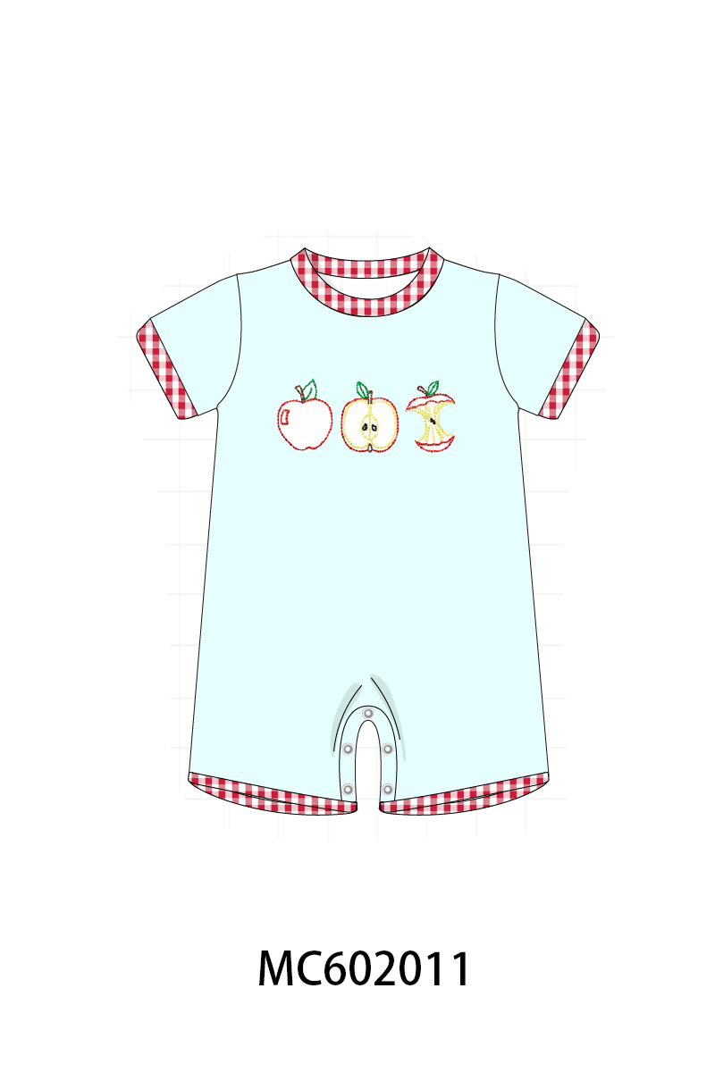 Pink back to school apple smocked ruffle collection - closing 2/16 - ETA July
